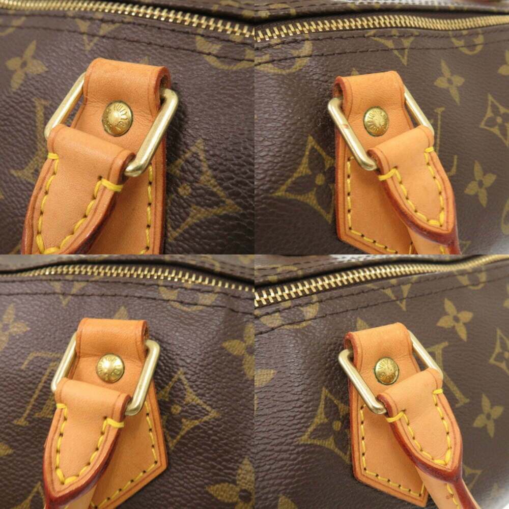 LOUIS VUITTON Authentic Brown Monogram Speedy 35 Bag - Picture 6 of 10